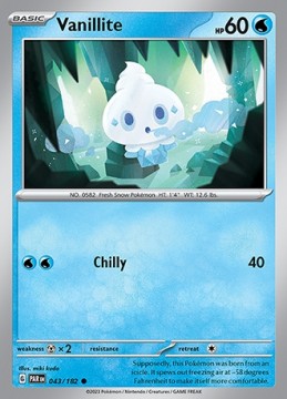 Vanillite #43 - Pokemon Paradox Rift