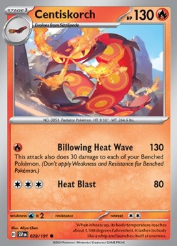 Centiskorch #28 - Pokemon Surging Sparks