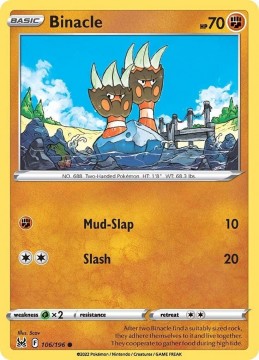 Binacle #106 - Pokemon Lost Origin