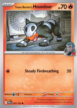 Team Rocket's Houndour #37 - Pokemon Destined Rivals