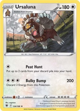 Ursaluna REVERSE HOLO #124 - Pokemon Astral Radiance
