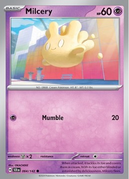 Milcery REVERSE HOLO #64 - Pokemon Stellar Crown