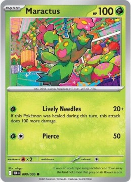 Maractus POKEBALL HOLO #8 - Pokemon Black Bolt