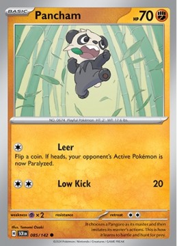 Pancham REVERSE HOLO #85 - Pokemon Stellar Crown