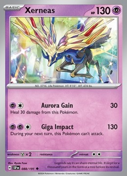 Xerneas REVERSE HOLO #88 - Pokemon Surging Sparks