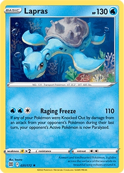 Lapras REVERSE HOLO #31 - Pokemon Brilliant Stars