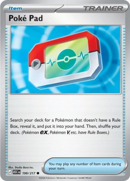 Poke Pad REVERSE HOLO #198 - Pokemon Ascended Heroes 
