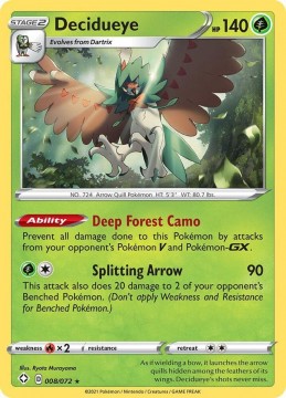 Decidueye HOLO #8 - Pokemon Shining Fates