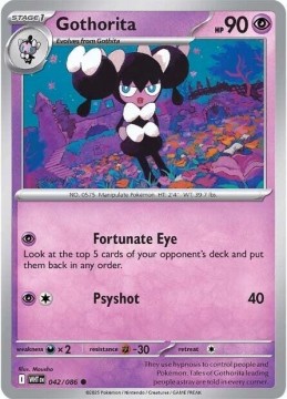 Gothorita REVERSE HOLO #42 - Pokemon White Flare