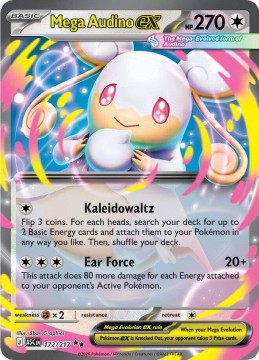 Mega Audino EX #172 - Pokemon Ascended Heroes