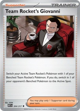 Team Rocket's Giovanni #204 - Pokemon Ascended Heroes