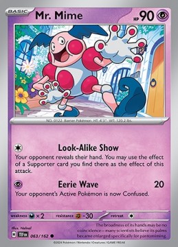 Mr. Mime REVERSE HOLO #63 - Pokemon Temporal Forces