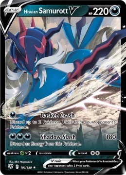 Hisuian Samurott V #101 - Pokemon Astral Radiance 