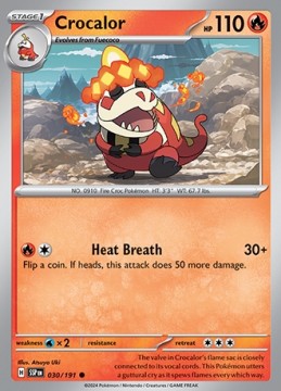 Crocalor #30 - Pokemon Surging Sparks