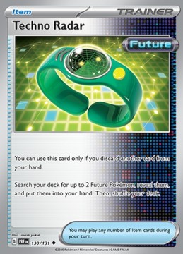 Techno Radar REVERSE HOLO #130 - Pokemon Prismatic Evolutions
