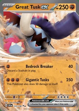 Great Tusk EX #123 - Pokemon Scarlet & Violet