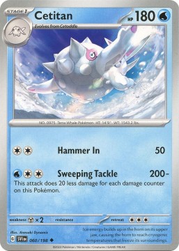Cetitan REVERSE HOLO #60 - Pokemon Scarlet & Violet