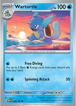 Wartortle #8 - Pokemon Scarlet & Violet 151