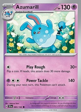 Azumarill #65 - Pokemon Temporal Forces