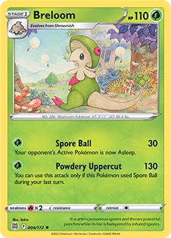 Breloom REVERSE HOLO #4 - Pokemon Brilliant Stars