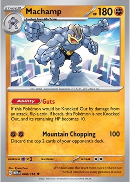 Machamp REVERSE HOLO #68 - Pokemon Scarlet & Violet 151