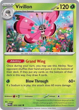 Vivillon REVERSE HOLO #9 - Pokemon Perfect Order