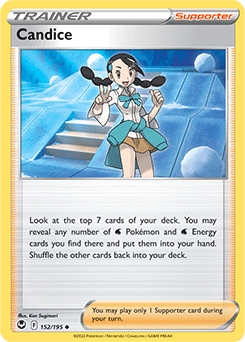 Candice REVERSE HOLO #152 - Pokemon Silver Tempest