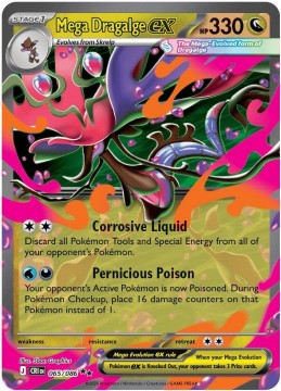 Mega Dragalge EX #65 - Pokemon Chaos Rising