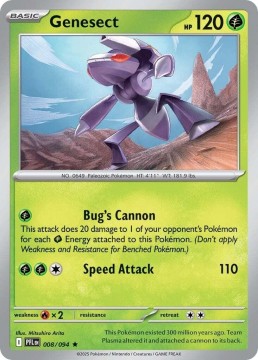 Genesect REVERSE HOLO #8 - Pokemon Phantasmal Flames