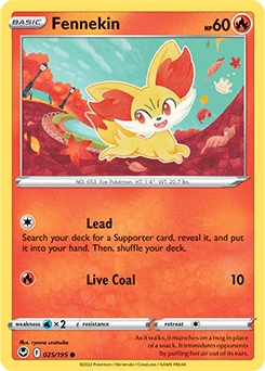 Fennekin #25 - Pokemon Silver Tempest