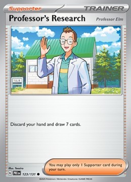 Professor's Research: Professor Elm #123 - Pokemon Prismatic Evolutions