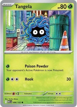 Tangela REVERSE HOLO #6 - Pokemon Mega Evolution 