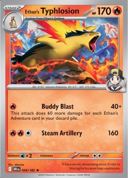 Ethan's Typhlosion HOLO #34 - Pokemon Destined Rivals