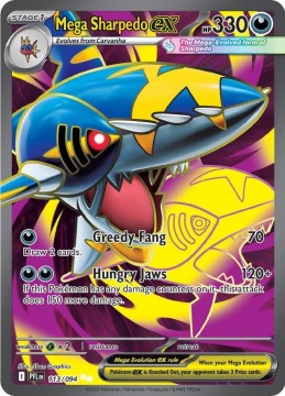Mega Sharpedo EX #113 - Pokemon Phantasmal Flames