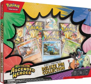 Pokemon - First Partners Deluxe Pin Collection - Live (1 pr. pers)