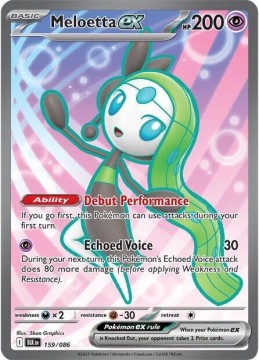 Meloetta EX #159 - Pokemon Black Bolt