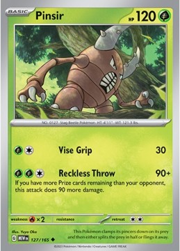 Pinsir #127 - Pokemon Scarlet & Violet 151