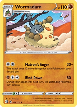 Wormadam REVERSE HOLO #77 - Pokemon Brilliant Stars