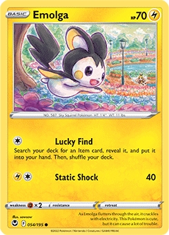 Emolga #54 - Pokemon Silver Tempest 