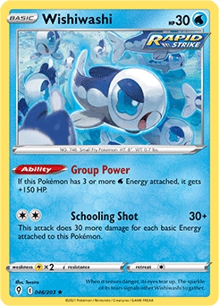 Wishiwashi #46 - Pokemon Evolving Skies 