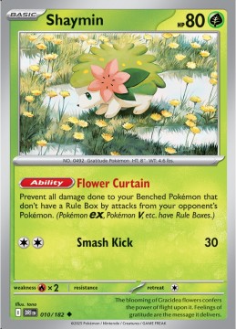 Shaymin REVERSE HOLO #10 - Pokemon Destined Rivals