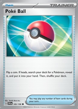 Poke Ball REVERSE HOLO #185 - Pokemon Scarlet & Violet