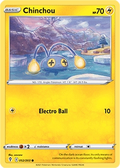 Chinchou #52 - Pokemon Evolving Skies