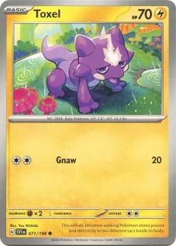 Toxel REVERSE HOLO #71 - Pokemon Scarlet & Violet 
