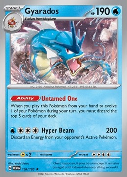 Gyarados HOLO #130 - Pokemon Scarlet & Violet 151