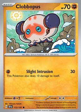 Clobbopus #112 - Pokemon Surging Sparks