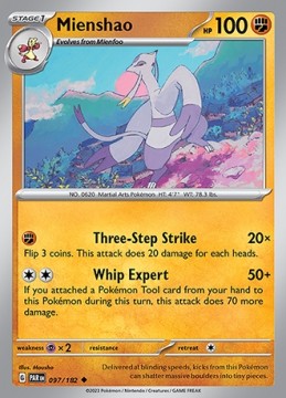 Mienshao #97 - Pokemon Paradox Rift