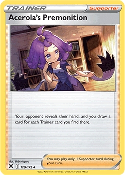 Acerola's Premonition #129 - Pokemon Brilliant Stars