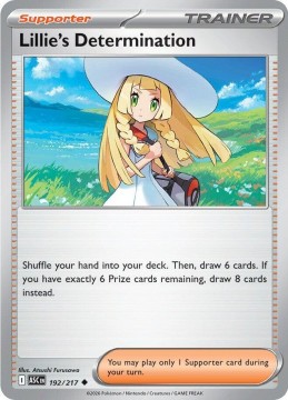 Lillie's Determination REVERSE HOLO #192 - Pokemon Ascended Heroes