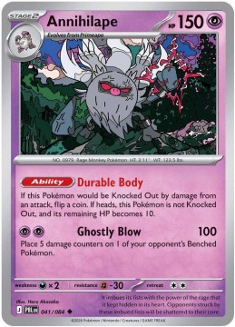 Annihilape REVERSE HOLO #41 - Pokemon Pitch Black